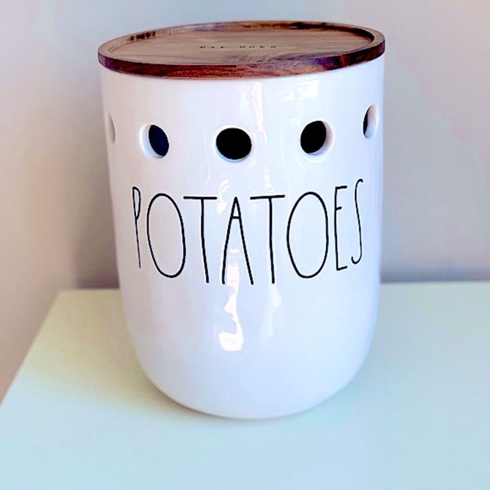 New RAE DUNN L/L "POTATOES" Large Cellar HTF